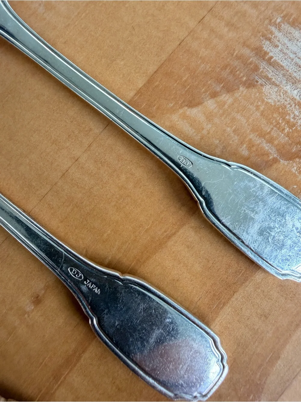 4 VTG DJ Oyster Cocktail Forks, Charcuterie Forks, Cottagecore, Beach RARE JAPAN